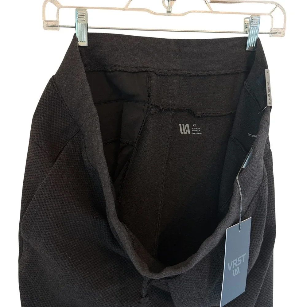 VRST Mens Recharge Pebble Pant Pure Black Heather XL MAX251204Z NEW Performance